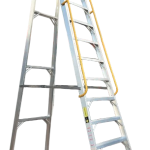 Escalera de Tijera con Plataforma en Aluminio Certificada 12 pasos