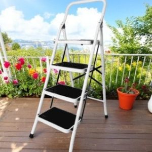 Escalera Tubular Plegable 4 pasos