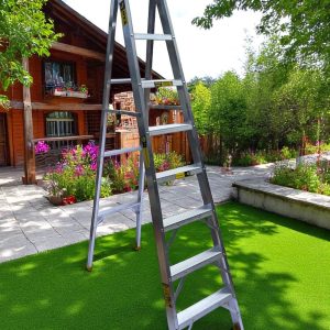 Escalera RAM Tijera  Aluminio 8 pasos